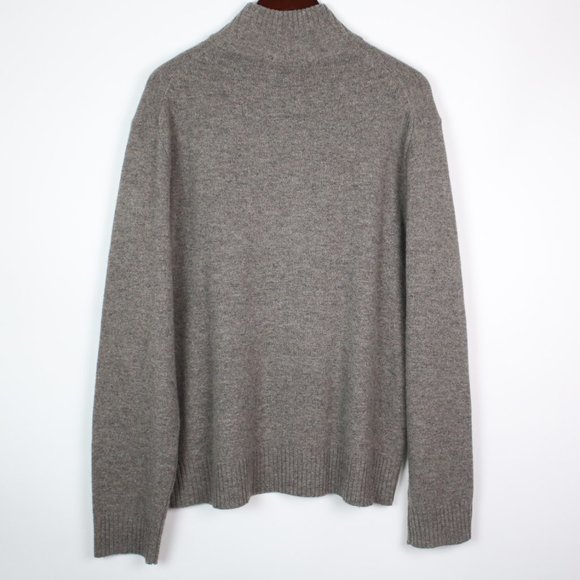 J.Crew Womens XL Lambs Wool 1/4 Quarter Zip Collared Sweater - Picture 2 of 4